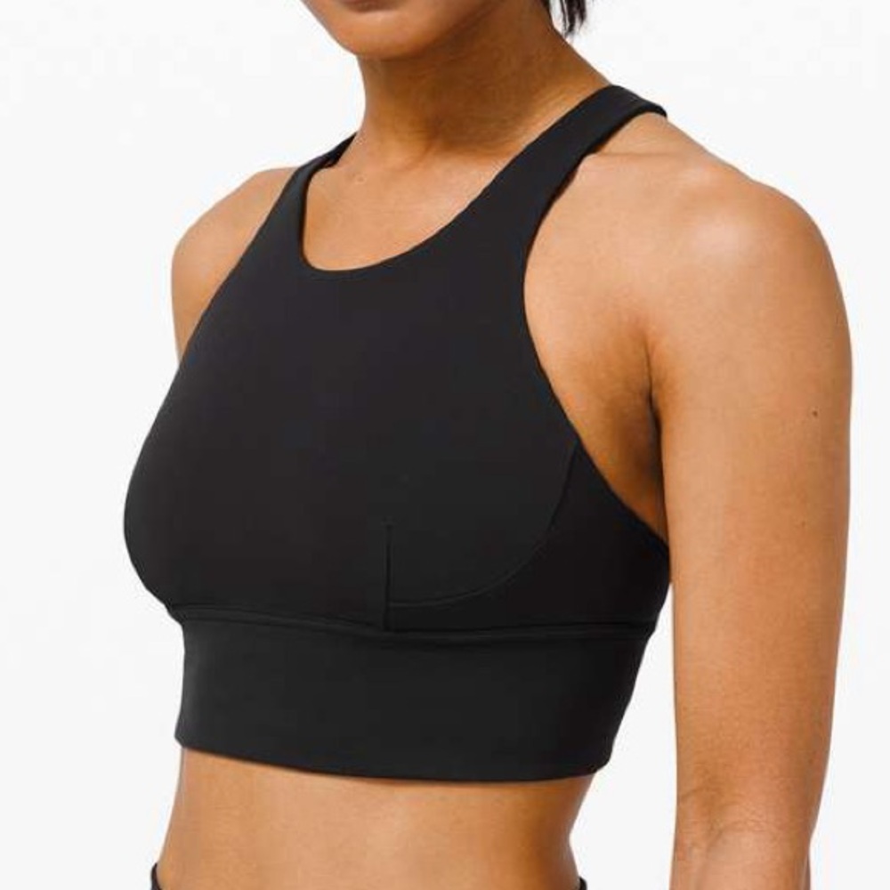 Lululemon Wunder Train Long-Line Bra *Medium Support, C/D Cups Black 10 #0040